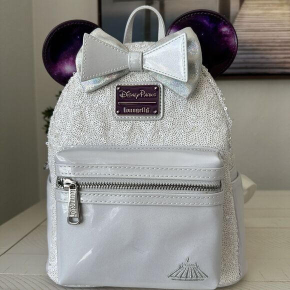 NEW Disney Minnie Mouse Main Attraction Space Mountain Loungefly Backpack NWT‎ main image 5